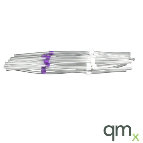 Peristaltic pump tubing for drain (Purple / white, 12 pieces