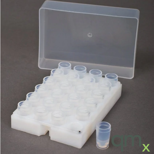 1.5ml PFA Vial Short Rack Kit with Cover (24 Vials)