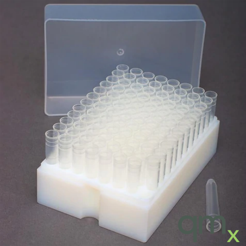 1.0ml Polypropylene Vial Short Rack Kit with Cover (96 Vials)
