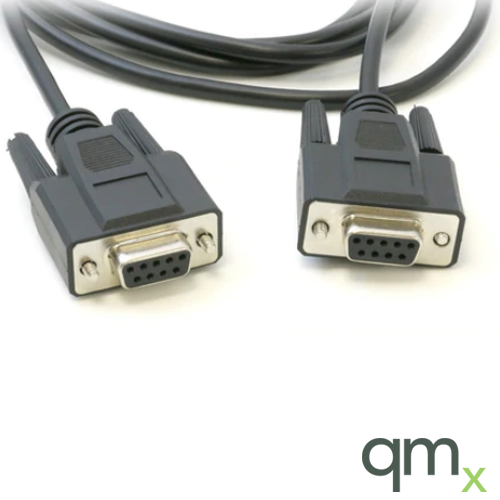 RS232 Cable, Female/Female, 3 Ft, Black