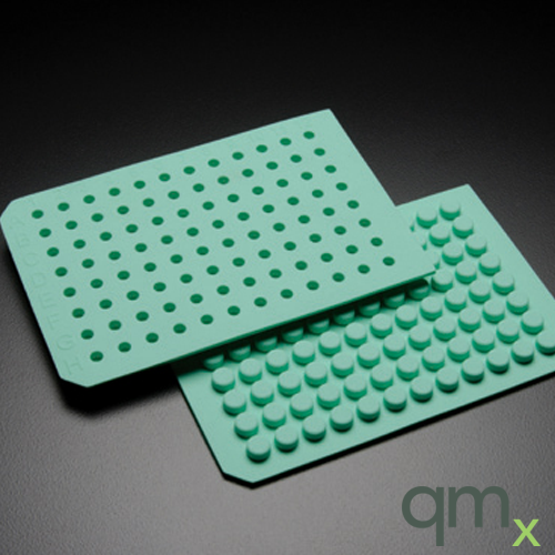 Square Well - Molded Green Silicone Liner for Standard 96 We
