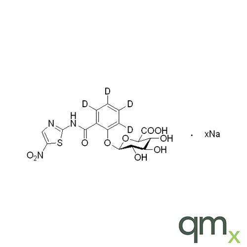 Tizoxanide-d4 Glucuronide Sodium Salt, neat