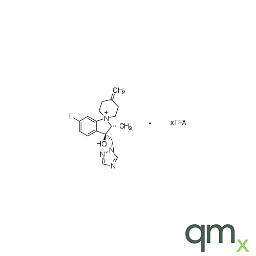 (2R,3R)-3-((1H-1,2,4-Triazol-1-yl)methyl)-6-fluoro-3-hydroxy-2-methyl-4'-methylenespiro[indoline-1,1'-piperidin]-1-ium TFA Salt, neat