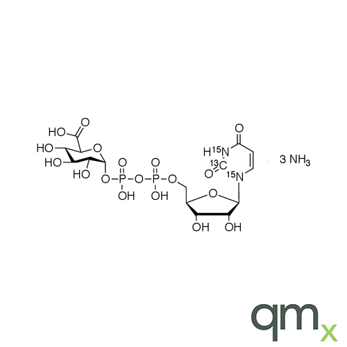 UDP-glucuronic Acid-3C1, 5N2 Triammonium Salt, neat