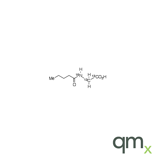 N-Valerylglycine-13C2,15N, neat
