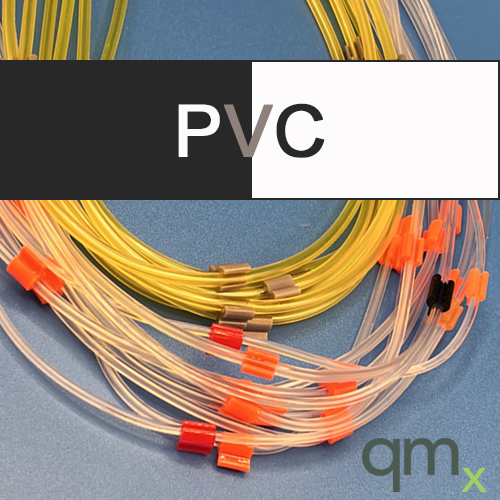 Flared Pump Tubing, PVC 2-stop Black/White 3.18mm ID