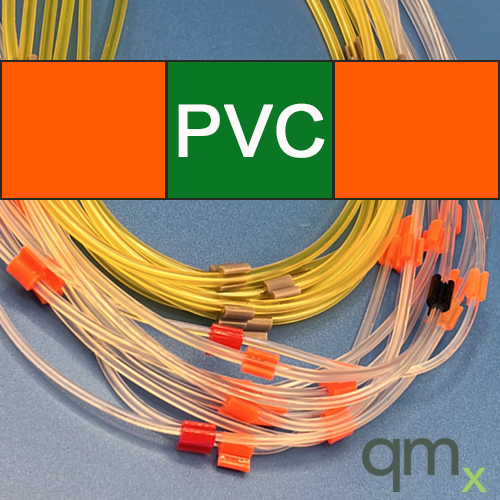 Flared Pump Tubing, PVC 3-stop Orange/Green/Orange 0.38mm ID