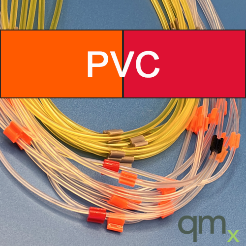 Flared Pump Tubing, PVC 2-stop Orange/Red 0.19mm ID