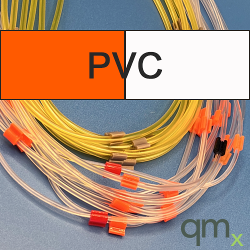 Flared Pump Tubing, PVC 2-stop Orange/White 0.64mm ID