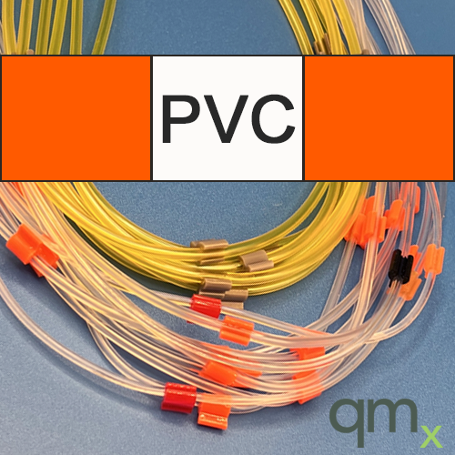 Flared Pump Tubing, PVC 3-stop Orange/White/Orange 0.64mm ID