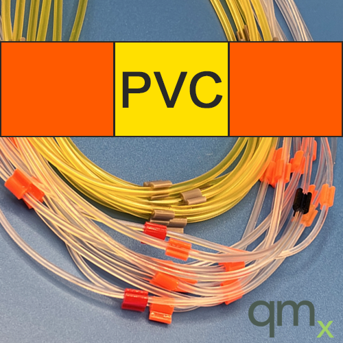 Flared Pump Tubing, PVC 3-stop Orange/Yellow/Orange 0.51mm ID