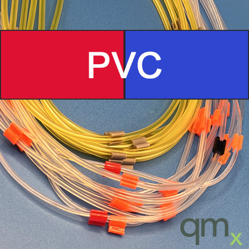 Flared Pump Tubing, PVC 2-stop Red/Blue 0.31mm ID