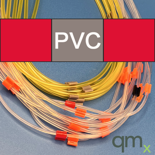 Flared Pump Tubing, PVC 3-stop Red/Grey/Red 1.22mm ID