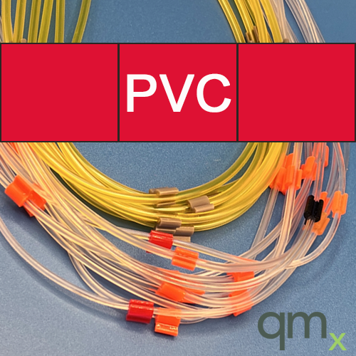 Flared Pump Tubing, PVC 3-Stop Mini Red/Red 1.14mm ID