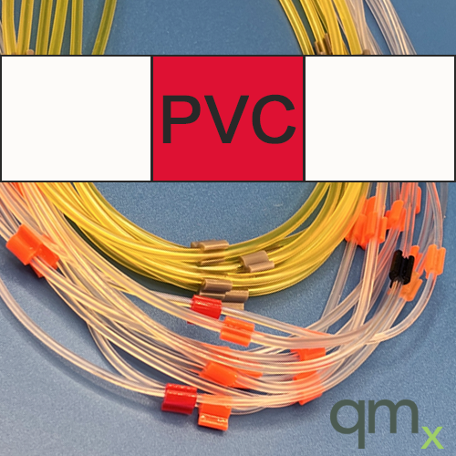 Flared Pump Tubing, PVC 3-stop White/Red/White 1.09mm ID