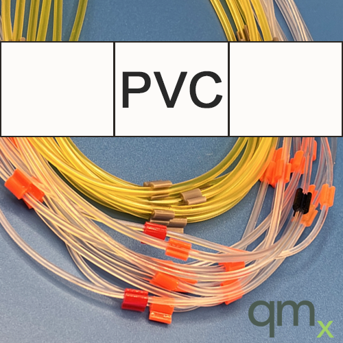 Flared Pump Tubing, PVC 3-Stop Mini White/White 1.02mm ID