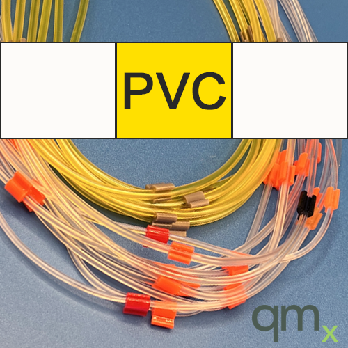 Flared Pump Tubing, PVC 3-stop White/Yellow/White 0.57mm ID