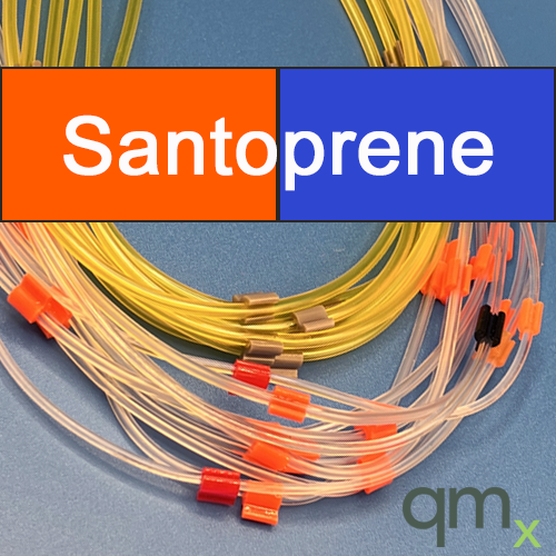Pump Tubing, Santoprene 2-stop Orange/Blue 0.25mm ID