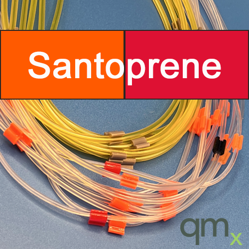 Pump Tubing, Santoprene 2-stop Orange/Red 0.19mm ID
