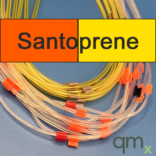 Pump Tubing, Santoprene 2-stop Micro Orange/Yellow 0.51mm ID