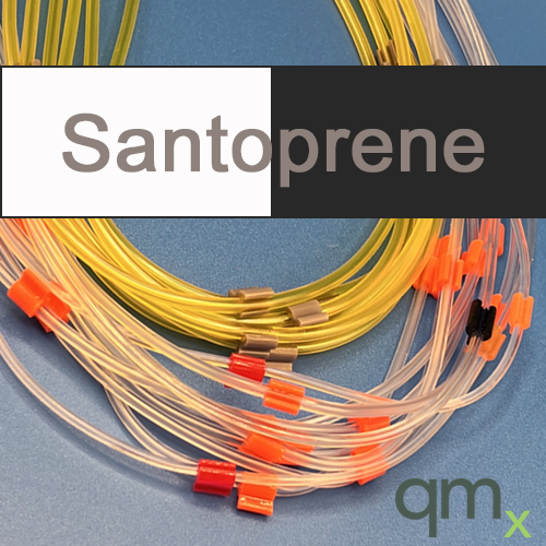 Pump Tubing, Santoprene 2-stop Micro White/Black 0.95mm ID