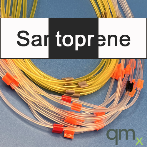 Pump Tubing, Santoprene 3-stop Mini-3 White/Black 0.95mm ID