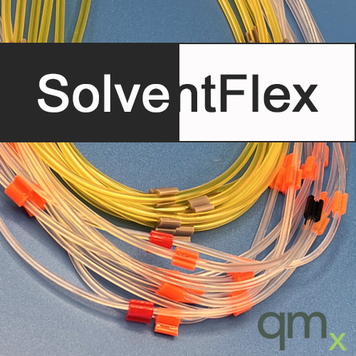 Flared Pump Tubing, SolventFlex 2-stop Black/White 3.18mm ID