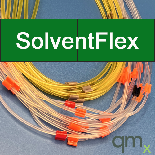 Flared Pump Tubing, SolventFlex 2-stop Green/Green 1.85mm ID