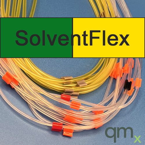 Flared Pump Tubing, SolventFlex 2-stop Green/Yellow 0.44mm I