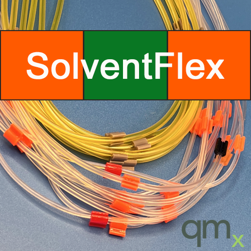 Flared Pump Tubing, SolventFlex 3-stop Mini Orange/Green 0.3