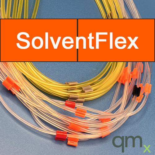 Flared Pump Tubing, SolventFlex 2-stop Orange/Orange 0.89mm