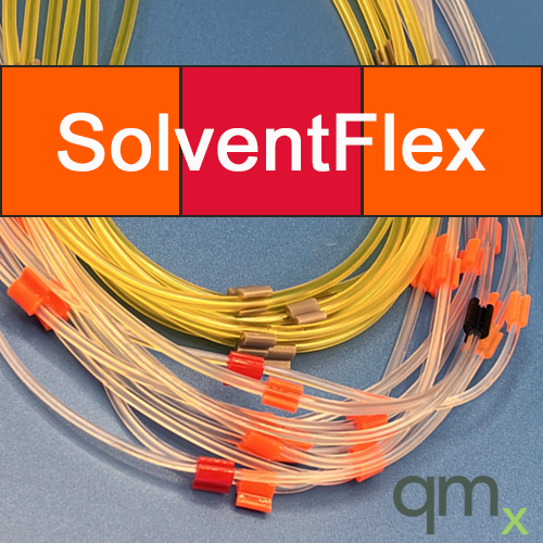 Flared Pump Tubing, SolventFlex 3-stop Mini Orange/Red 0.19m