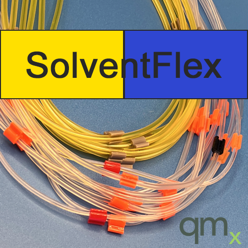 Flared Pump Tubing, SolventFlex 2-stop Yellow/Blue 1.52mm ID