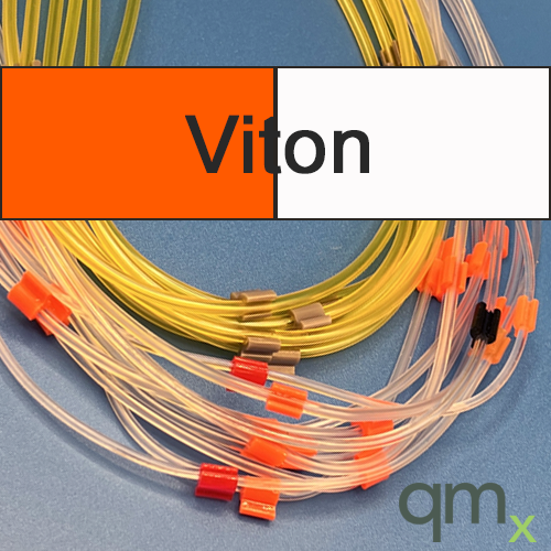Pump Tubing, Viton 2-stop Orange/White 0.64mm ID (140mm) (pk
