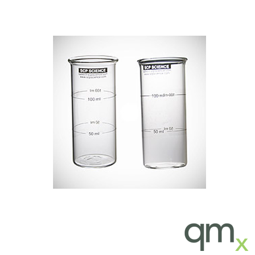 Digitube Sample Qmx Laboratories - DigiTUBE_100ml_Borosilicate_Calibrated_50_100ml